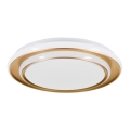 Eglo - LED stropna svetilka LED/24W/230V 2700/4000/6500K, premer 40 cm, zlata