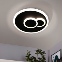 Eglo - LED Stropna svetilka LED/7,8W/230V pr. 20 cm črna