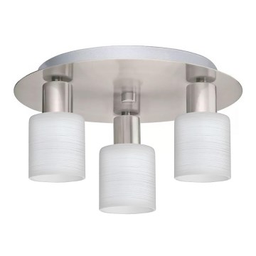 Eglo - LED Stropna svetilka MY CHOICE 3xE14/4W/230V mat krom/bela