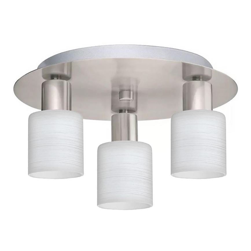 Eglo - LED Stropna svetilka MY CHOICE 3xE14/4W/230V mat krom/bela
