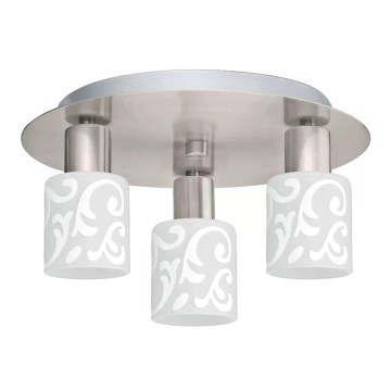 Eglo - LED Stropna svetilka MY CHOICE 3xE14/4W/230V mat krom/bela