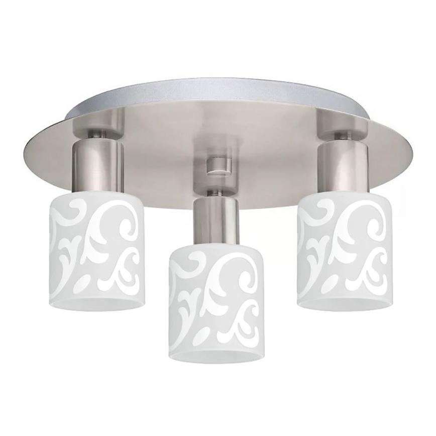 Eglo - LED Stropna svetilka MY CHOICE 3xE14/4W/230V mat krom/bela