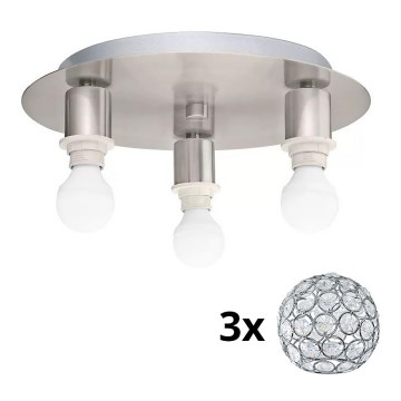 Eglo - LED Stropna svetilka MY CHOICE 3xE14/4W/230V mat krom
