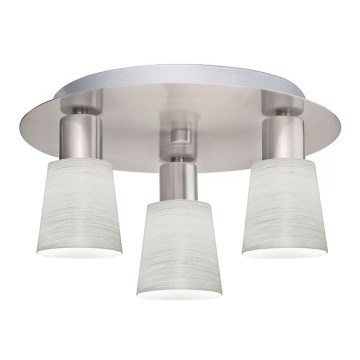 Eglo - LED Stropna svetilka MY CHOICE 3xE14/4W/230V mat krom/krem barva