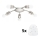 Eglo - LED Stropna svetilka MY CHOICE 5xE14/4W/230V  mat krom/bela