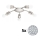 Eglo - LED Stropna svetilka MY CHOICE 5xE14/4W/230V  mat krom