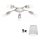 Eglo - LED Stropna svetilka MY CHOICE 5xE14/4W/230V  mat krom/krem barva