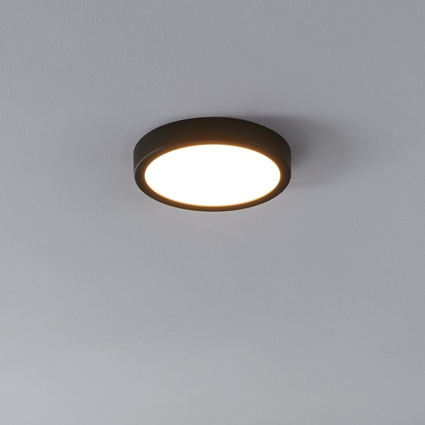 Eglo - LED Stropna svetilka s senzorjem LED/17W/230V 3000K črna