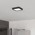 Eglo - LED stropna svetilka za kopalnico LED/7W/230V 2700/4000/6500K 15x15 cm IP44 črna