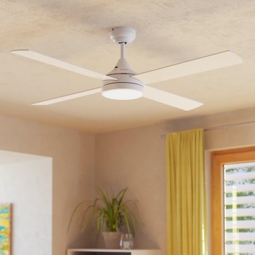 Eglo - LED Stropni ventilator LED/20W/230V 3000/4000/5000K + Daljinski upravljalnik bela