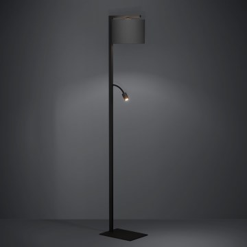 Eglo - LED Talna svetilka 1xE27/40W/230V + LED/3,8W 3000K črna