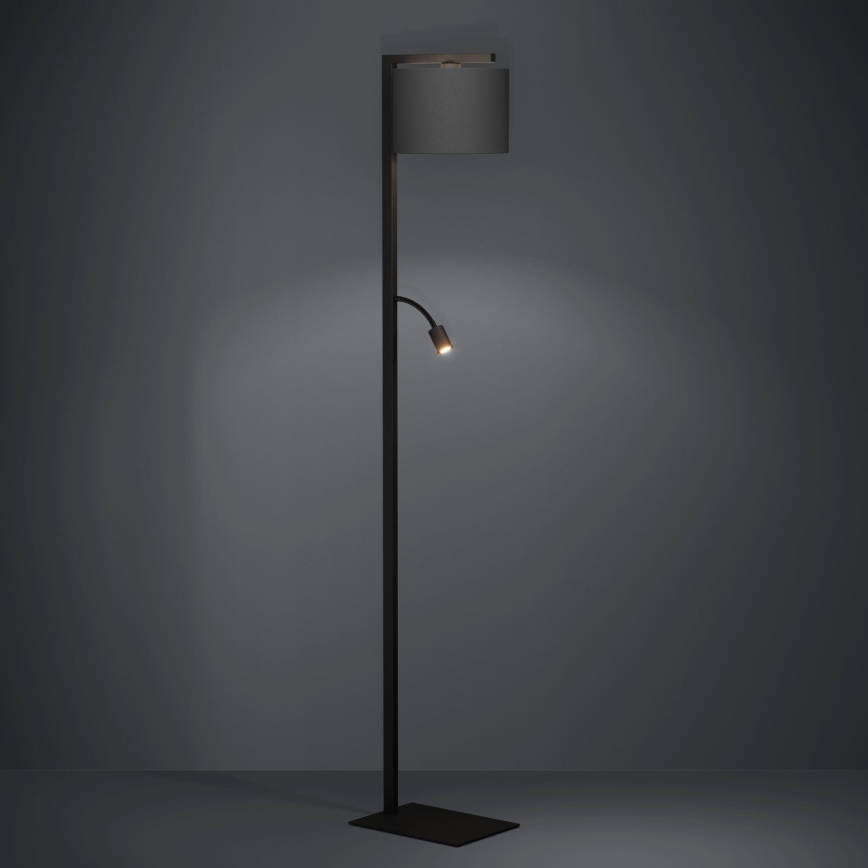 Eglo - LED Talna svetilka 1xE27/40W/230V + LED/3,8W 3000K črna