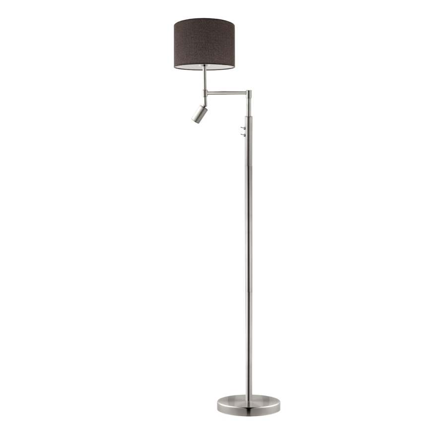 Eglo - LED Talna svetilka TUNJA 1xE27/60W/230V + LED/2,1W pr. 30 cm mat krom/rjava