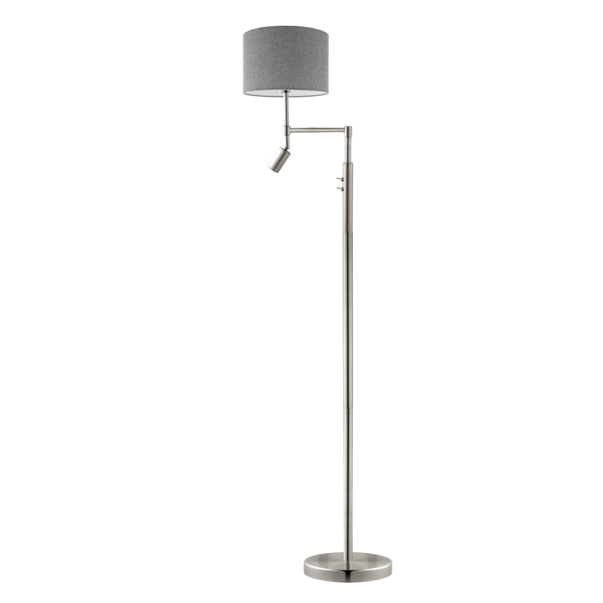Eglo - LED Talna svetilka TUNJA 1xE27/60W/230V + LED/2,1W pr. 30 cm mat krom/siva