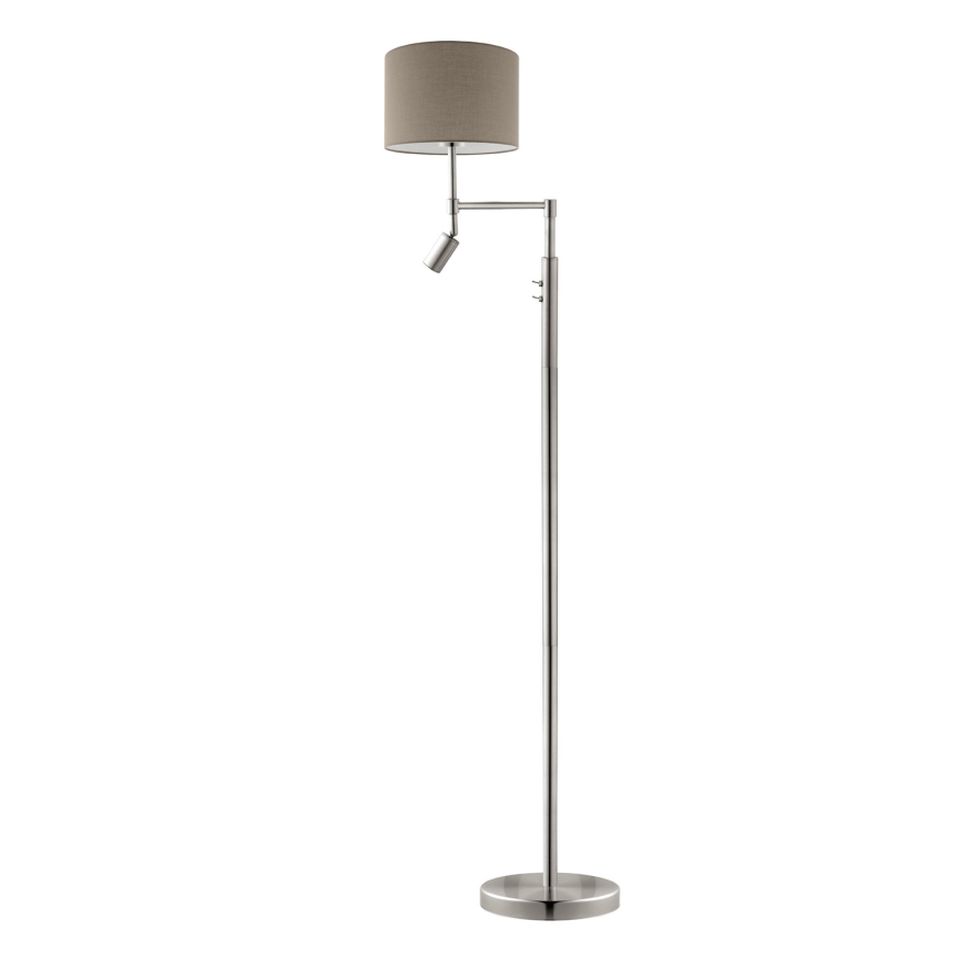 Eglo - LED Talna svetilka TUNJA 1xE27/60W/230V + LED/2,1W pr. 30 cm mat krom/taupe