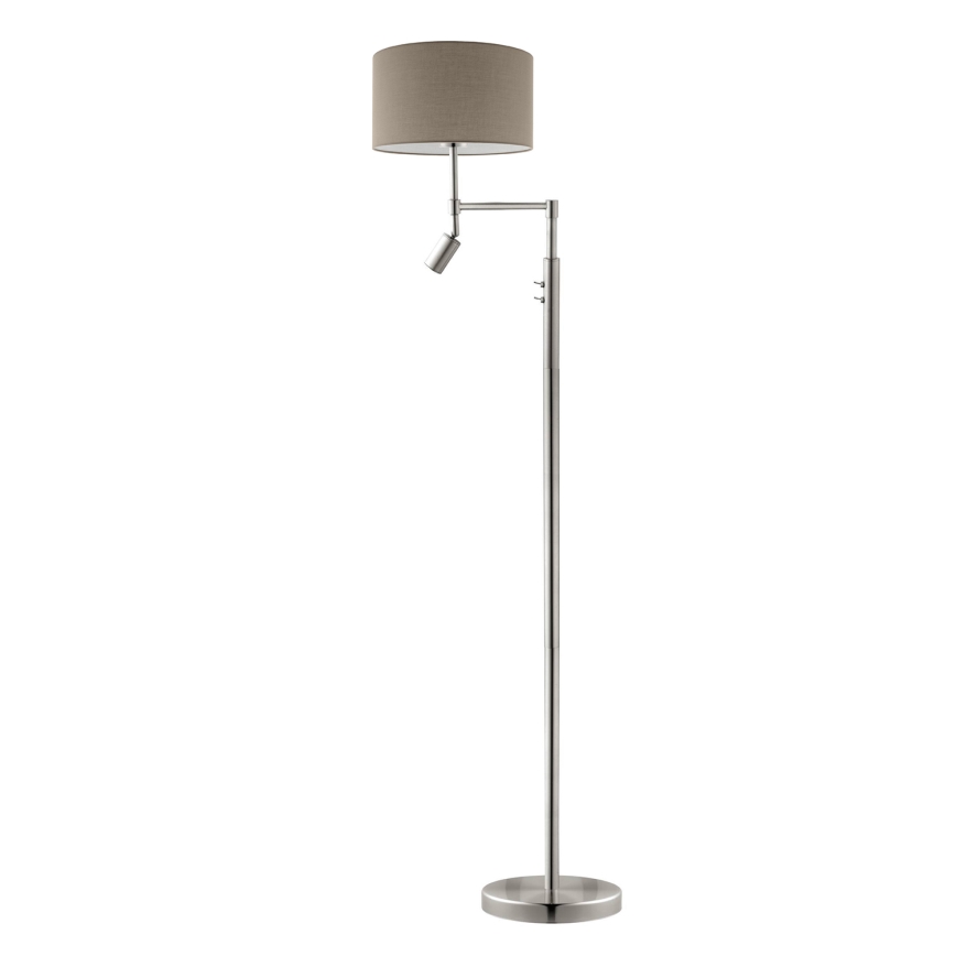 Eglo - LED Talna svetilka TUNJA 1xE27/60W/230V + LED/2,1W pr. 38 cm mat krom/taupe