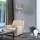Eglo - LED Talna svetilka TUNJA 1xE27/60W/230V + LED/2,1W pr. 38 cm mat krom/siva