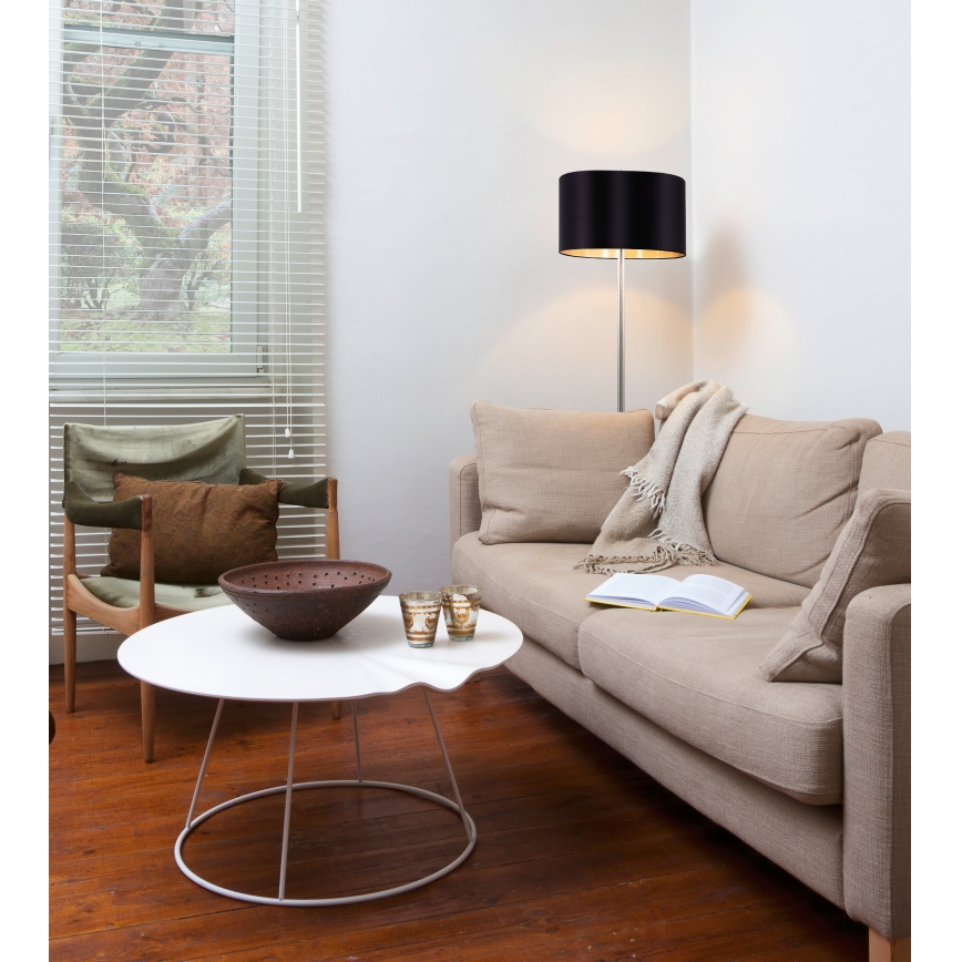 Eglo - LED  Talna svetilka TUNJA 1xE27/60W/230V mat krom/črna