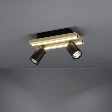 Eglo - LED točkovna svetilka 2xLED/2,2W/230V + 2xLED/1,2W + 2xLED/2W bež/črna