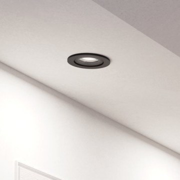 Eglo - LED vgradna stropna točkovna svetilka 1xGU10/4,5W/230V črna