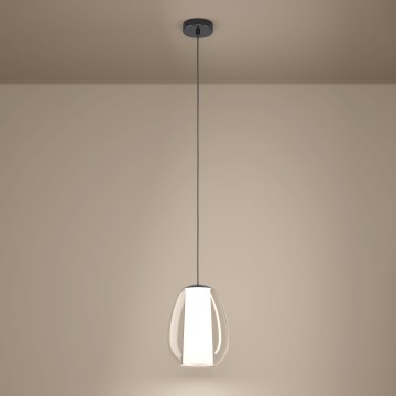 Eglo - LED viseča svetilka na kablu s funkcijo zatemnjevanja LED/7W/230V + LED/1,6W 2200-6500K črni krom