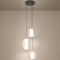 Eglo - LED viseča svetilka z zatemnitvijo na kablu LED/7W/230V + 2xLED/5,5W + 3xLED/1,6W 2200-6500K črni krom