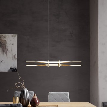 Eglo - LED viseči lestenec na kablu LED/21W/230V v zlati barvi