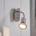 Eglo - LED vtična svetilka 1xGU10/2,8W/230V mat krom
