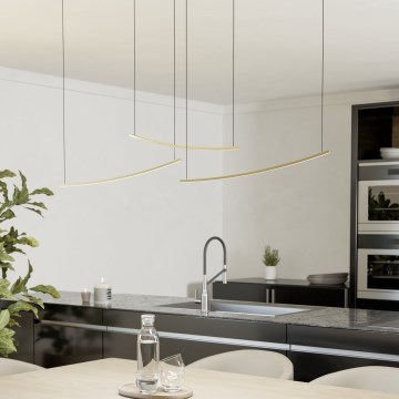 Eglo  - LED zatemljiv lestenec na kablu LED/22W/230V 2700/4000/6500K zlata