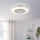 Eglo - LED zatemljiv stropni ventilator 3xLED/12,6W/230V 2700-6500K premer 55 cm bela + daljinski upravljalnik
