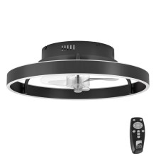 Eglo - LED Zatemnitven ceiling fan LED/35,6W/230V črn + daljinski upravljalnik