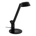 Eglo - LED Zatemnitvena namizna svetilka na dotik z brezžičnim polnjenjem LED/4,8W/230V črna