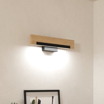 Eglo - LED Zatemnitvena stenska svetilka LED/9,6W/230V 3000K črna/bež