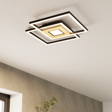 Eglo - LED Zatemnitvena stropna svetilka 2xLED/17W/230V +1xLED/4,2W 2700-6500K + Daljinski upravljalnik