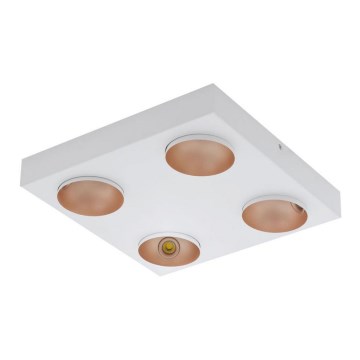 Eglo - LED Zatemnitvena stropna svetilka 4xLED/3,3W/230V