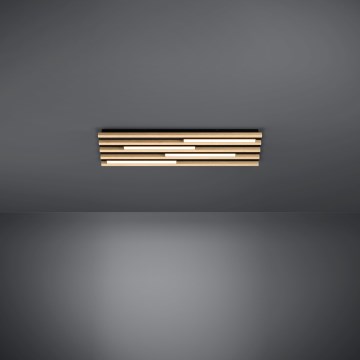 Eglo - LED Zatemnitvena stropna svetilka 4xLED/9W/230V 3000K 22x78 cm rjava