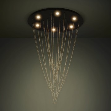 Eglo - LED Zatemnitvena stropna svetilka 6xLED/4,2W/230V 3000K