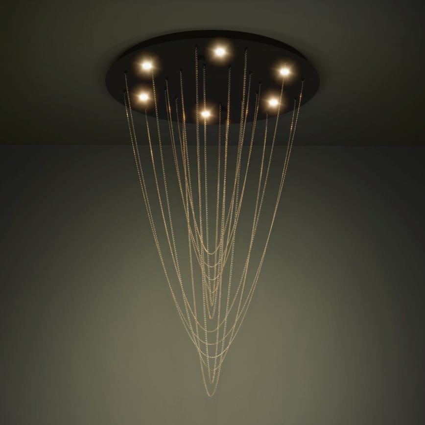 Eglo - LED Zatemnitvena stropna svetilka 6xLED/4,2W/230V 3000K