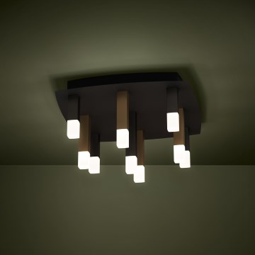 Eglo - LED Zatemnitvena stropna svetilka 9xLED/3,1W/230V 3000K antracit/zlata