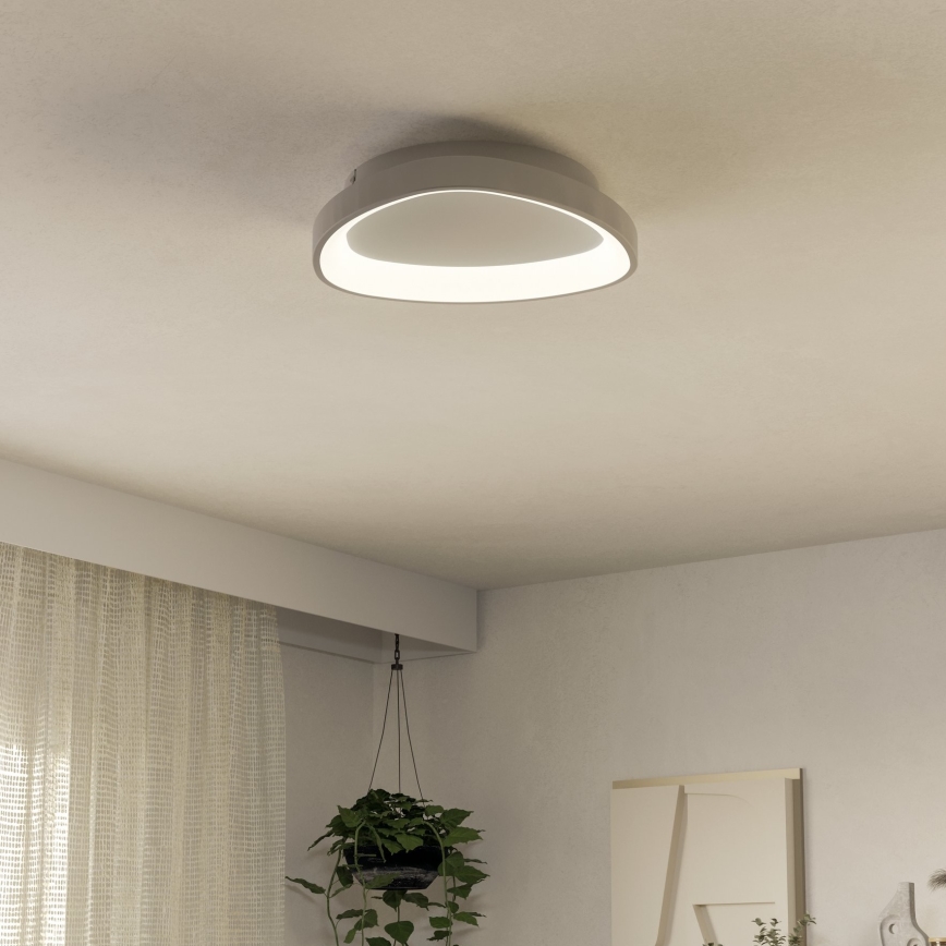 Eglo - LED Zatemnitvena stropna svetilka LED/12W/230V 2700-6500K bela + Daljinski upravljalnik