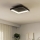 Eglo - LED Zatemnitvena stropna svetilka LED/12W/230V 2700-6500K črna + Daljinski upravljalnik