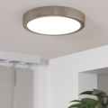 Eglo - LED Zatemnitvena stropna svetilka LED/17W/230V krom