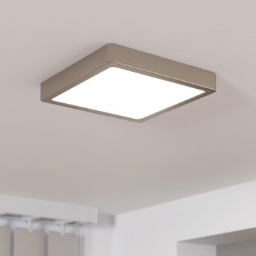 Eglo - LED Zatemnitvena stropna svetilka LED/17W/230V mat krom