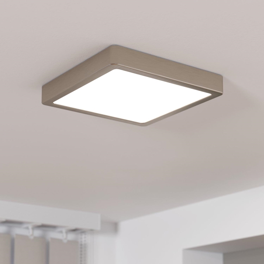 Eglo - LED Zatemnitvena stropna svetilka LED/17W/230V mat krom