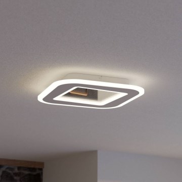 Eglo - LED Zatemnitvena stropna svetilka LED/20W/230V 2700-6500K bela + Daljinski upravljalnik