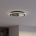 Eglo - LED Zatemnitvena stropna svetilka LED/20W/230V 2700-6500K črna + Daljinski upravljalnik