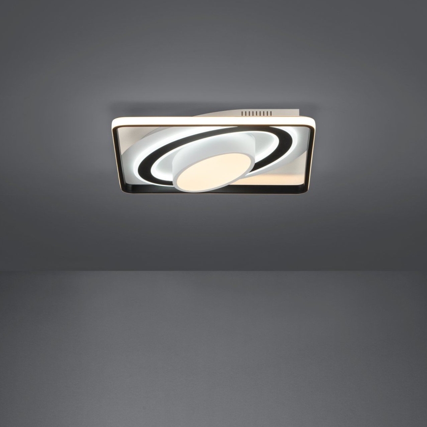 Eglo - LED Zatemnitvena stropna svetilka LED/21,5W/230V + LED/10,5W + LED/3W 3000-6500K črna + Daljinski upravljalnik