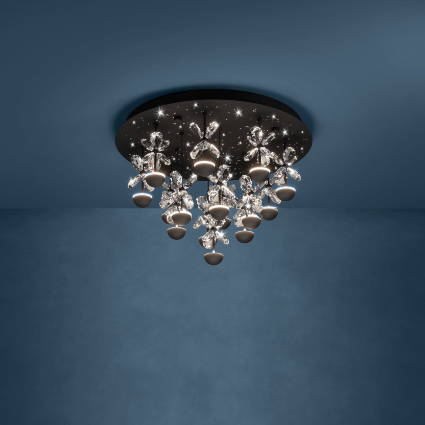 Eglo - LED Zatemnitvena stropna svetilka LED/27W/230V 3000K črna