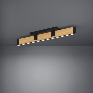 Eglo - LED Zatemnitvena stropna svetilka LED/27W/230V 3000K črna/rjava