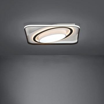 Eglo - LED Zatemnitvena stropna svetilka LED/28W/230V+LED/13W+ LED/2,8W 3000-6500K črna + Daljinski upravljalnik